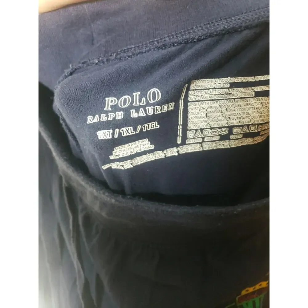 Polo Ralph Lauren Sleepwear Pants Men's Size 1XL PJ Bottoms Cotton Navy Blue